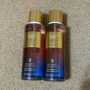Victoria's Secret Vanilla Lace Fragrance Mist - Gold and Pink